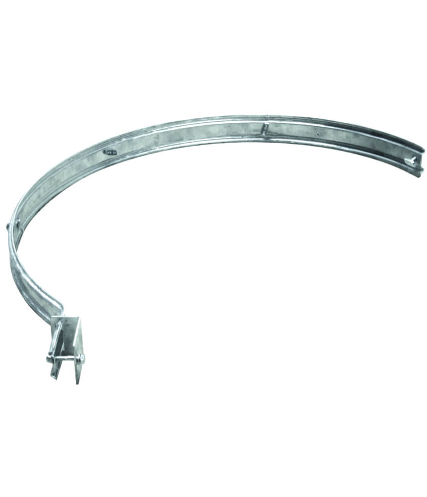 Krause Galvanised Steel Fixed Ladder Safety Cage Hoops Murdoch